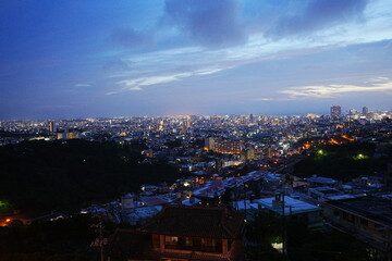 Cityscape of Naha city from Amagoidake Obserbatory at Night in Okinawa, japan - 日本 沖縄 那覇市 雨乞嶽からの夜景