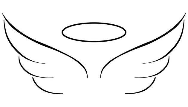 Angel Wing Outline Images – Browse 16,308 Stock Photos, Vectors, and Video  | Adobe Stock