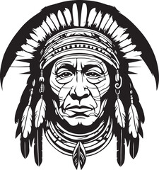 Pretty and lovely Native aboriginal vector art