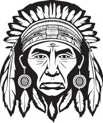 Beautiful and lovely Native aboriginal vector art