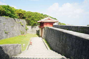 Wall  of Shurijo Castle in Naha, Japan - 日本 那覇 首里城 城壁