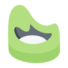 Baby Potty Flat Icon