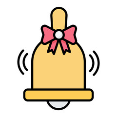 Ring Bell Colored Outline Icon