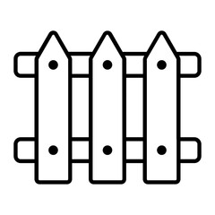 Fence Outline Icon
