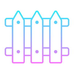 Fence Gradient Icon