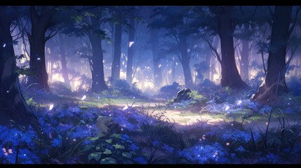 Fantasy Fairy Tale Forest at Night – A Magical Sight 