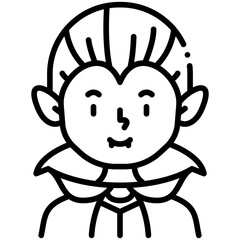 Vampire vector icon