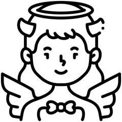 Dark Angel vector icon