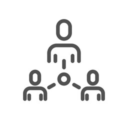 Network related icon outline and linear vector.