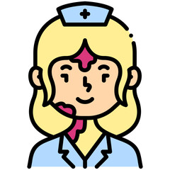 Nurse line color icon