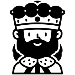 King black fill icon
