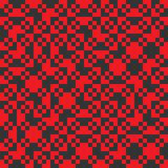 Red and black seamless pattern. Textile clothing background.Apparel Textile Repetitive Abstraction.