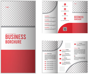 modern trifold business brochure template