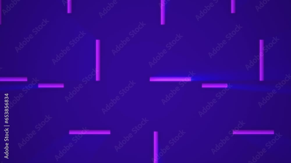 Poster purple patterns futuristic energy glowing from rectangles and squares background