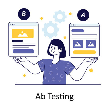 Ab Testing Flat Style Design Vector illustration. Stock illustration