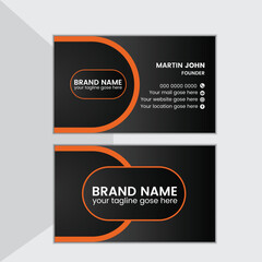 Vactor Modern corporate business card design template