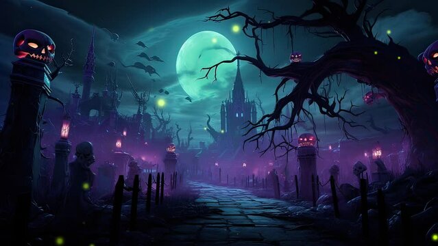 scary halloween background