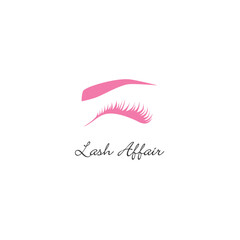 Creative Professional Trendy Eyelashes Logo Design, Editable Vector Format