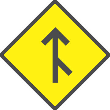 Merging Traffic Sign