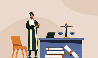 Law Vector Background 