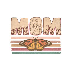 butterfly on a paper mom day