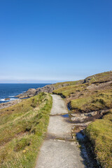 Ballyhillin, Ireland - September 1 2023 "Wild Atlantic Way scenic road, Mailin Head"