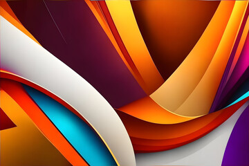 3d Colorful abstract wallpaper modern background 44. generative ai