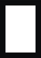 black and white frame isolated