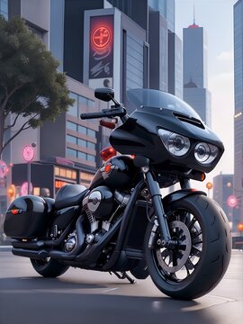 motorcycles on the street