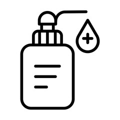 Outline Hand Sanitizer icon