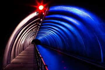 light in tunnel