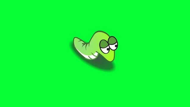insect, cartoon caterpillar background and 2d animation, creature, worm