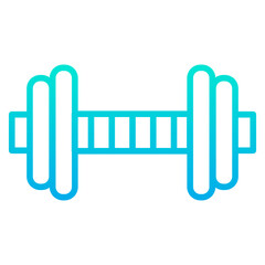 Outline gradient Dumbbell icon