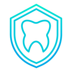 Outline gradient Dental Protected icon