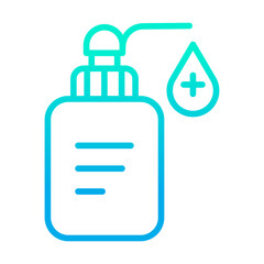 Outline gradient Hand Sanitizer icon