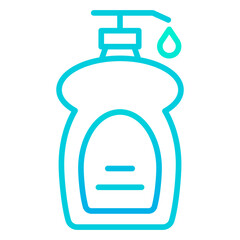 Outline gradient Liquid Soap icon