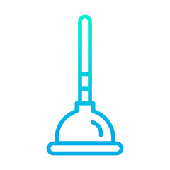 Outline gradient Plunger icon