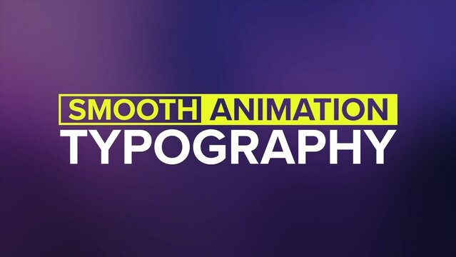Professional Smooth Animated Typography Lower Thirds Template
