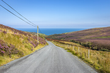 Ballymacarthur, Ireland - September 1 2023 "Wild Atlantic Way scenic road, Magilligan View Point"