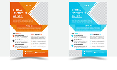 Obraz premium Business brochure design, cover modern layout, annual report, poster, flyer design A4 template