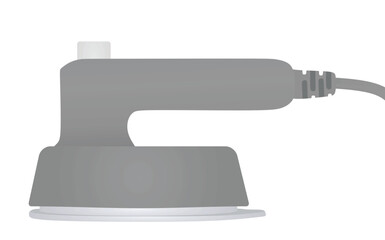 Steam iron- horizontal. vector illustration