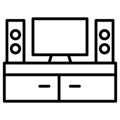 Outline Home Theater icon