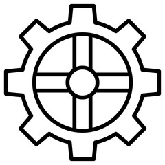 Obraz premium Outline Gear icon