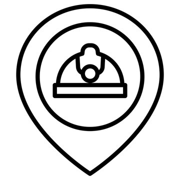 recommend clip art: Outline Construction Worker Placeholder icon