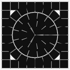 black white abstract colorful Hijab Square Scarf Design with ornaments and geometric shapes classic and modern Pattern silk neck scarf duvet cover carpet rug design texture vector