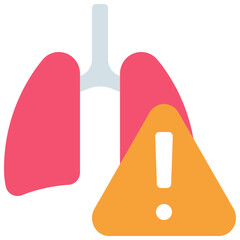 Lungs Warning Icon
