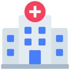 Obraz premium Hospital Building Icon