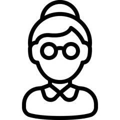 Old Woman Avatar Icon