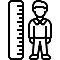 Height Measurement Icon