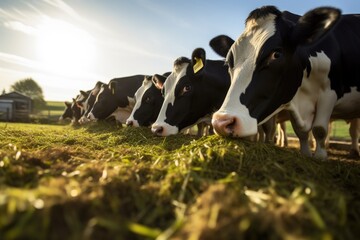 cows in a field. Generative Ai